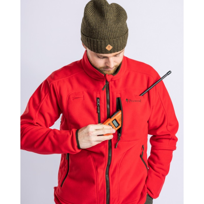 PINEWOOD - KURTKA DWUSTRONNA POLAROWA FURUDAL H.BROWN/RED  5718